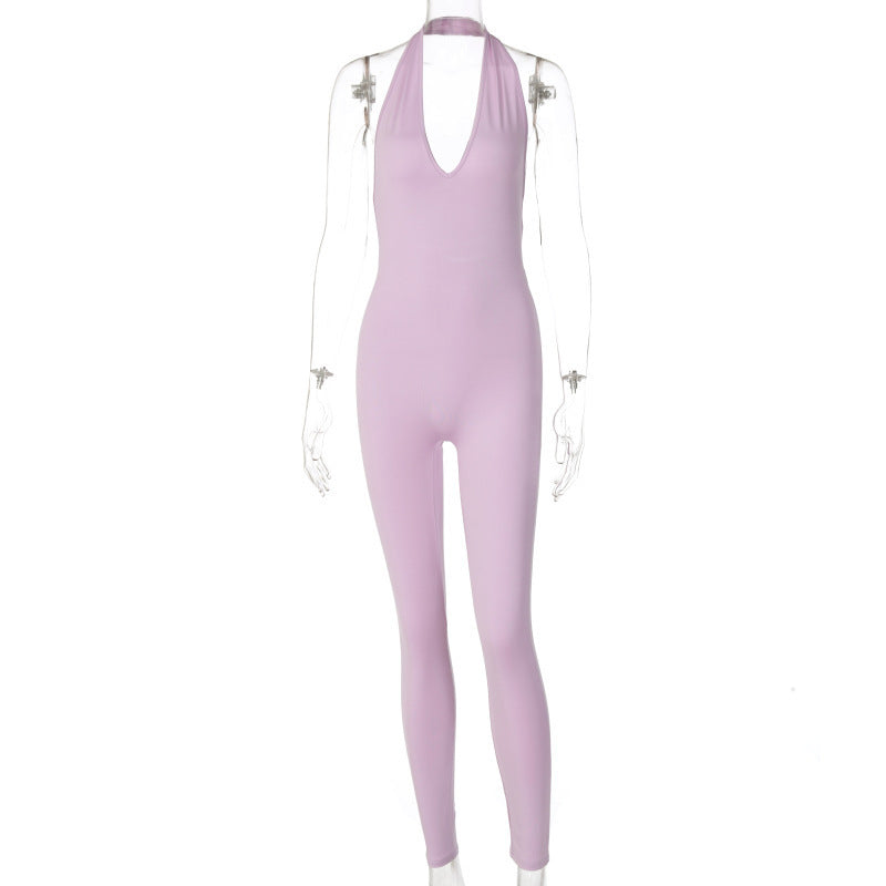Women Skinny Sleeveless Jumpsuit – Sportlich & Figurbetont